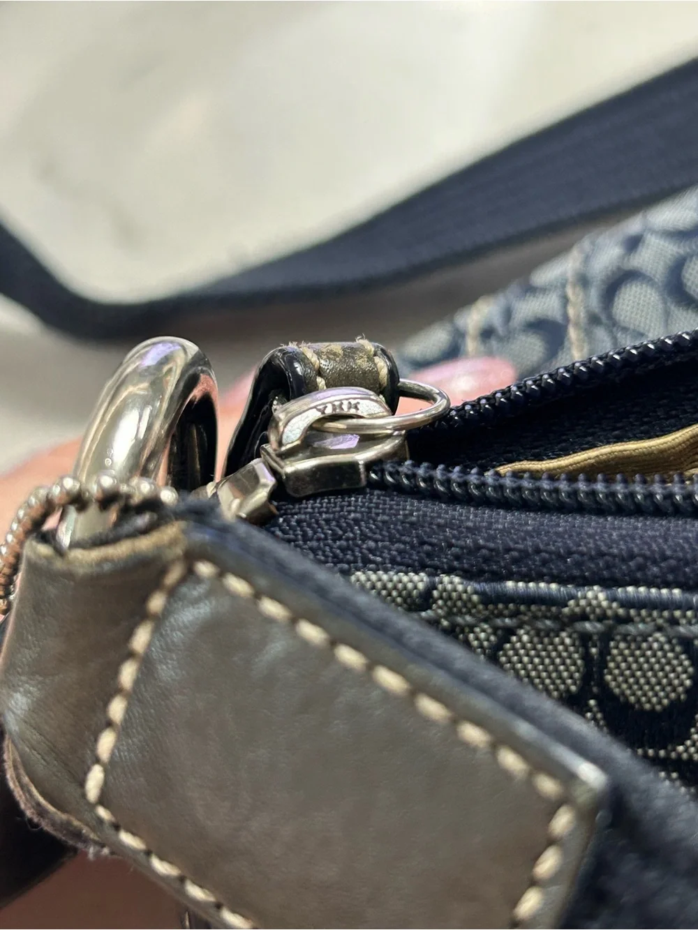 Coach Black Signature C Logo Crossbody Bag